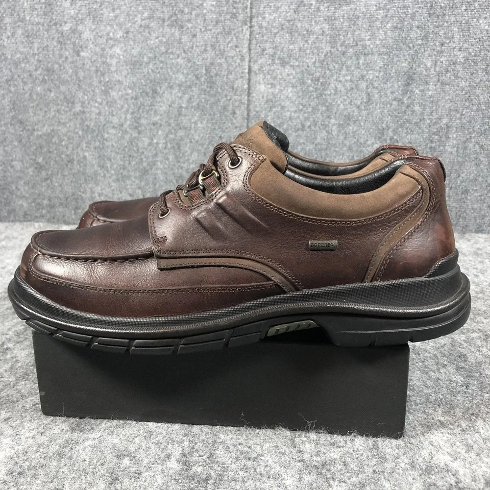 Clarks Gore-Tex Waterproof Shoes Mens‎ 11 M Brown Leather Lace Up Comfort Casual
